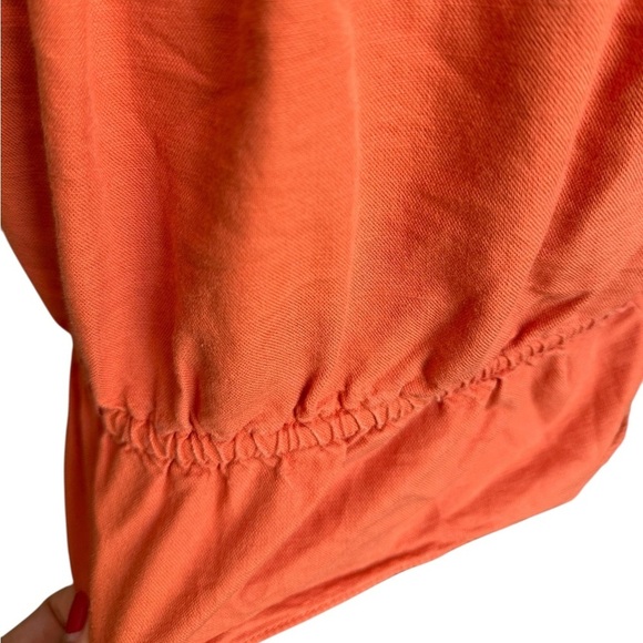 Free People Sweet Things Orange Tie Front Top Size XS - Picture 9 of 17